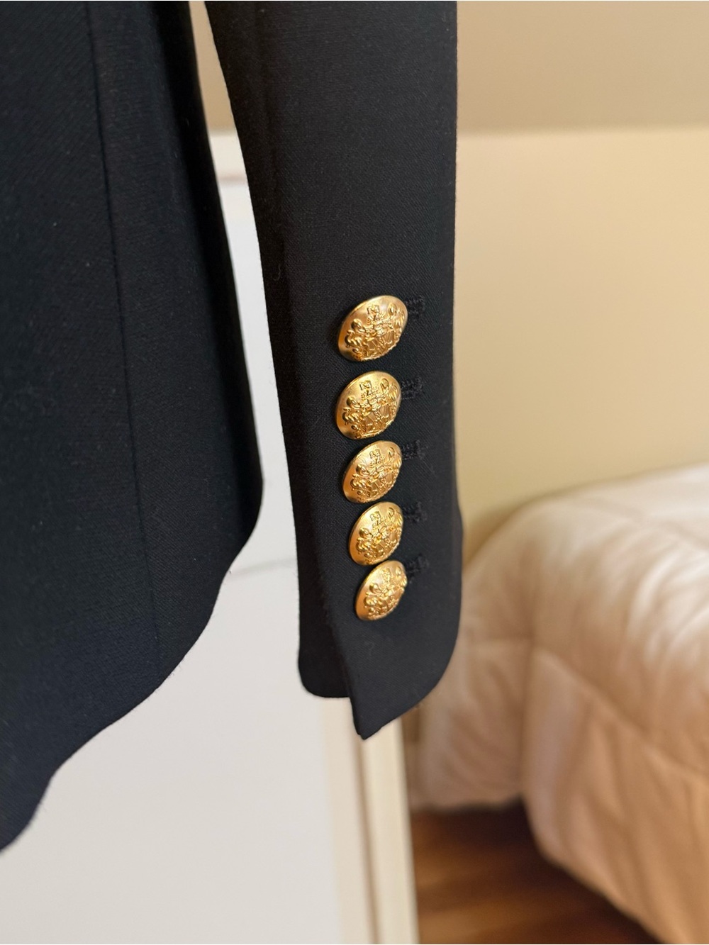 Veronica Beard Dark Navy ‘Miller Dickey’ Blazer with Gold Buttons - Picture 7 of 8